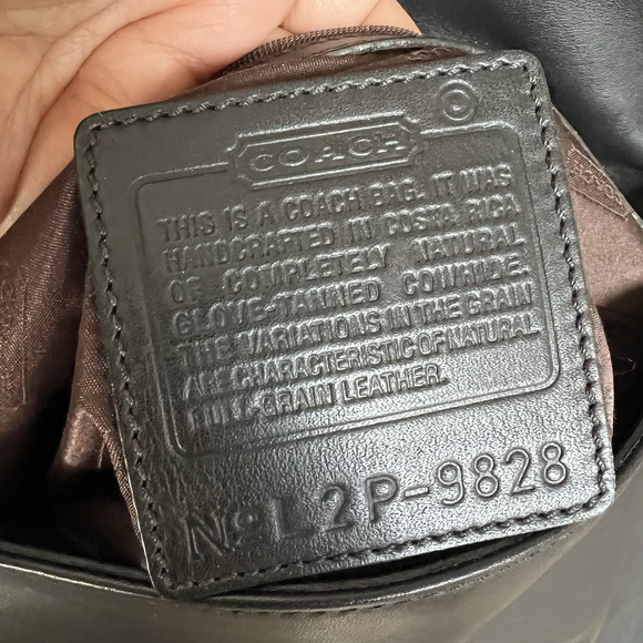 Coach Vintage Black Leather Legacy Studio Flap Shoulder Bag NWOT - Picture 9 of 16